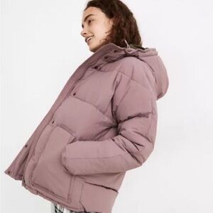 🌷 Madewell Mauve Puffer Jacket 🌷
